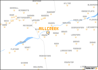 map of Mill Creek