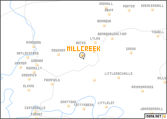 map of Mill Creek