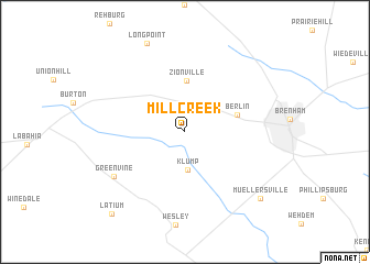 map of Mill Creek