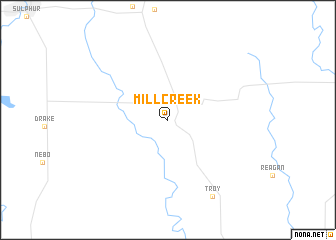 map of Mill Creek