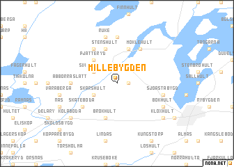 map of Millebygden