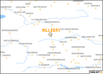 map of Milleeny