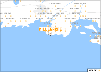 map of Millegarne