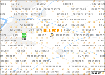 map of Millegem