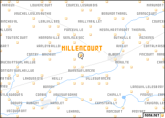 map of Millencourt