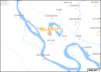 map of Miller City