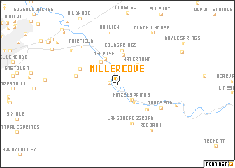 map of Miller Cove
