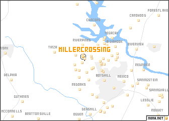 map of Miller Crossing