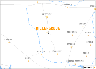 map of Miller Grove