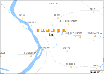 map of Miller Landing