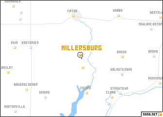 map of Millersburg