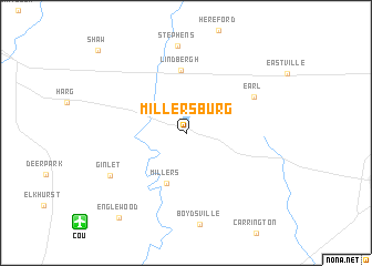 map of Millersburg