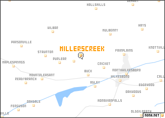 map of Millers Creek