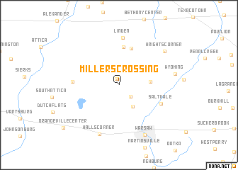 map of Millers Crossing