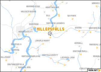 map of Millers Falls