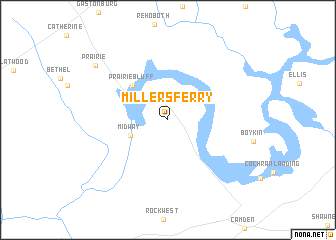 map of Millers Ferry