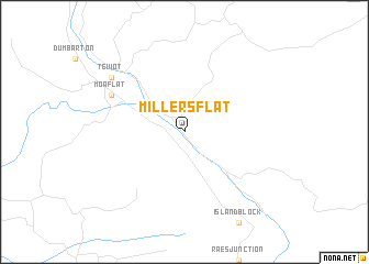 map of Millers Flat
