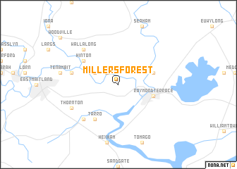 map of Millers Forest