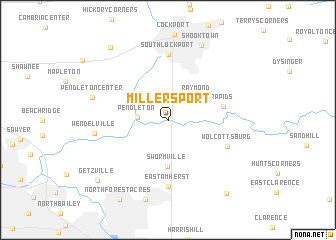map of Millersport