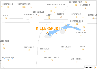 map of Millersport