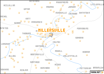 map of Millersville