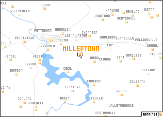 map of Millertown