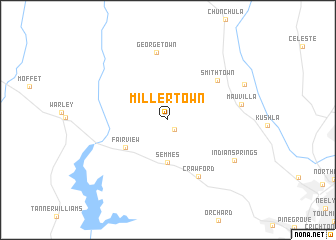 map of Millertown