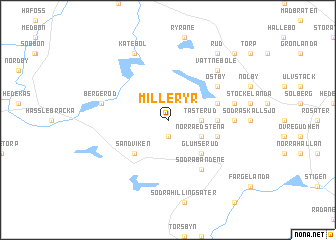 map of Milleryr