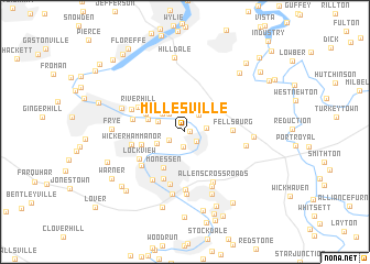 map of Millesville