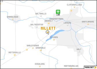 map of Millett