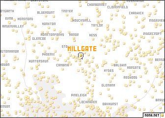 map of Millgate