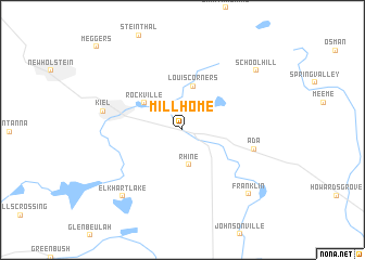 map of Millhome