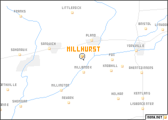 map of Millhurst