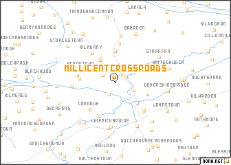 map of Millicent Cross Roads