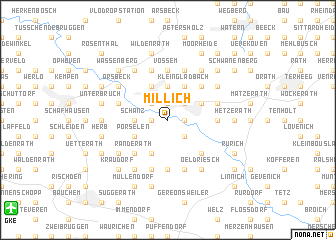 map of Millich