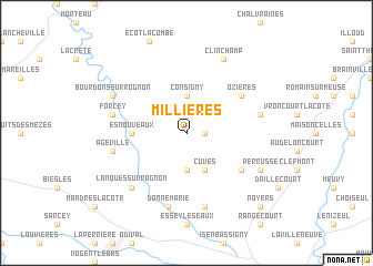 map of Millières