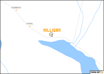 map of Milligan