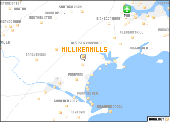 map of Milliken Mills