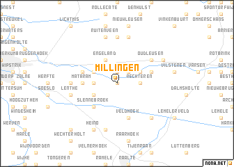 map of Millingen