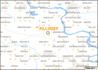 map of Millingen