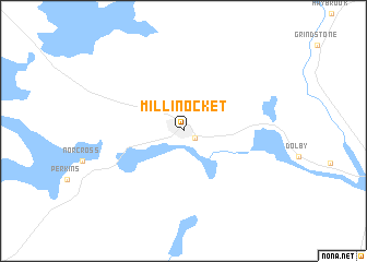 map of Millinocket