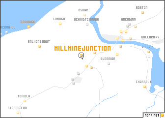 map of Mill Mine Junction