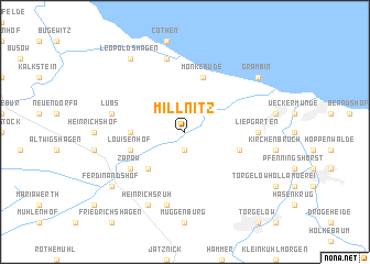 map of Millnitz