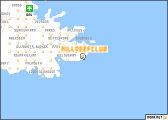 Mill Reef Club (Antigua and Barbuda) map 