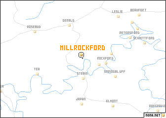 map of Millrock Ford