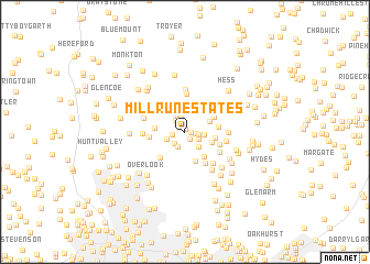 map of Mill Run Estates