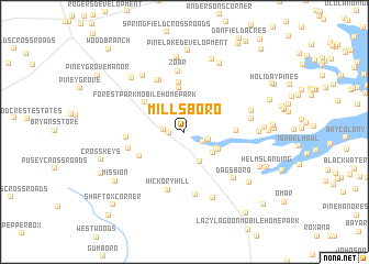 map of Millsboro