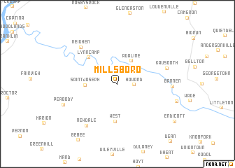 map of Millsboro