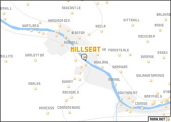 map of Millseat