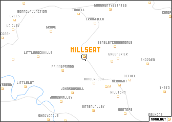 map of Mill Seat